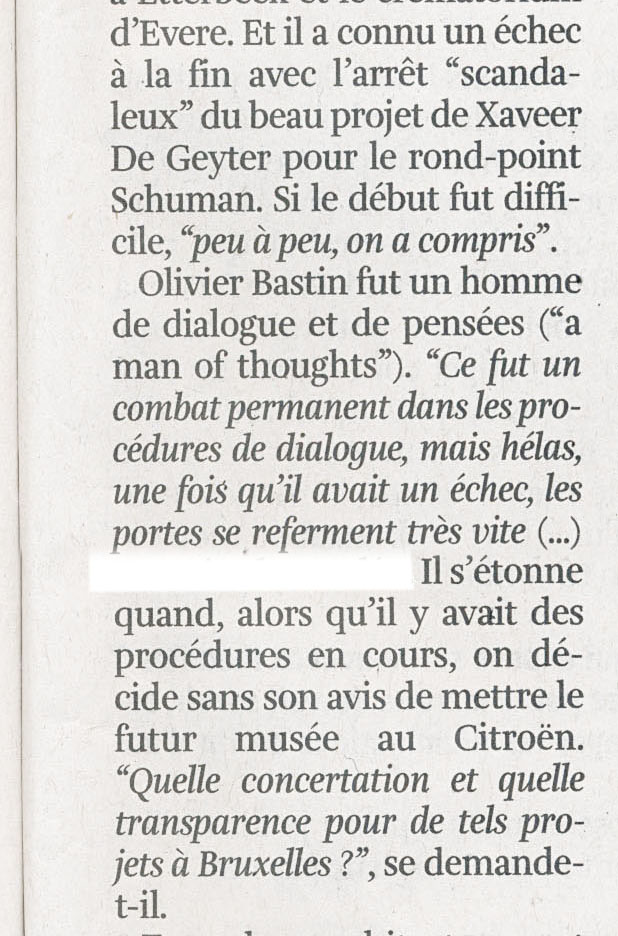 Guy Duplat extrait de La Libre 13 09 2014 